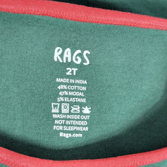 RAGS Christmas Skeleton Romper 2T Boys Jumpsuit Coverall Modal Cotton Pull On - Picture 5 of 5